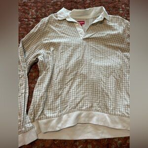 Vintage Long Sleeve Supreme New York Colar short